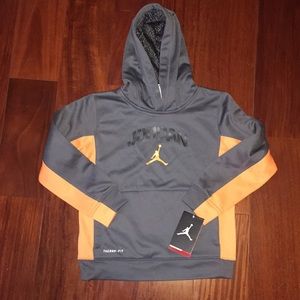 New Air Jordan Boys Therma Fit Hoodie Sweatshirt top